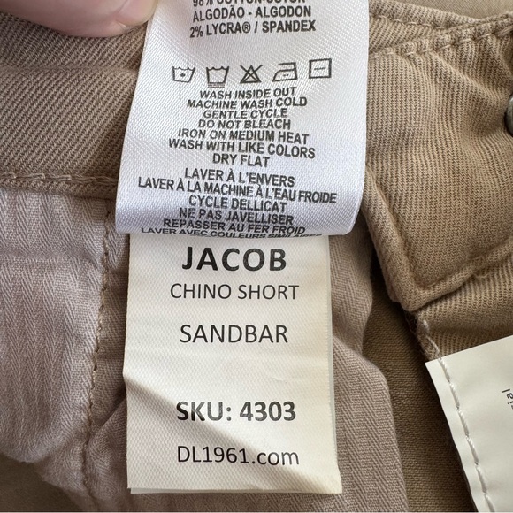 DL1961 Jacob Chino Shorts Boy's Size 8 NWT Sandbar - Picture 4 of 5